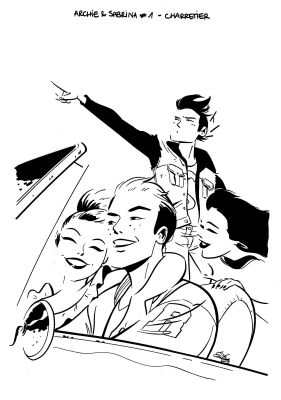 Elsa Charretier | Archie & Sabrina #705 variant cover | Tavole Originali