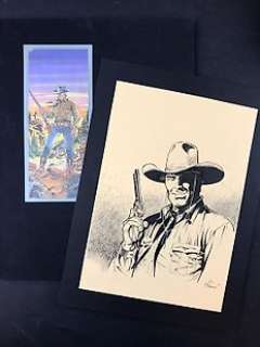 Tex - Giovanni Romanini - Illustr. Origin. "Omaggio a Tex" + Portfolio - Loose page - First edition | Catawiki