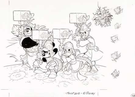 Vitale Mangiatordi - Copertina originale - Donald Quest #5 - Donald Duck - Mickey Mouse | Catawiki