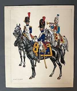 Funcken, Fred & Liliane - Dessin original en couleur - Garde Impériale - Grenadiers Ã  cheval - (1969) | Catawiki