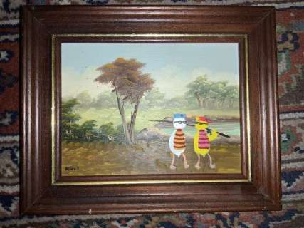 Jean-Marc van Tol - Origineel olieverf schilderij - Fokke & Sukke go fishing | Catawiki