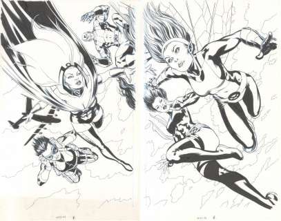 Alvaro Lopez David Lopez - x-men issue 33 page 02-03