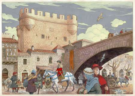 Dominique Rousseau - Lot 351 - Vasco, dessin original en couleurs directes.