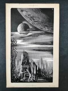 Copertina originale per romanzo di fantascienza - R. Crane - Loose page | Catawiki