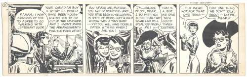 Milton Caniff | Caniff - Steve Canyon, "HUSH BRUSH", 11/18/1950 | Russ Cochran