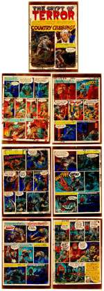 Jack Davis | Davis - "COUNTRY CLUBBING!"  HAUNT OF FEAR #23, Jan-Feb 1954 NO RESERVE | Russ Cochran