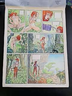 Maltaite, Eric | Maltaite, Eric - Planche originale couleur - Robinsonne - (2001) | Catawiki