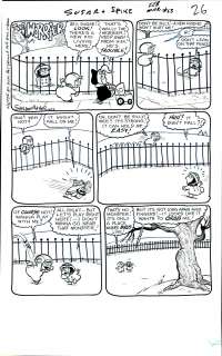 Sheldon Mayer | Mayer - "The Warrier", Sugar and Spike #63, Page
 26, 27, 28, DC, 1966  NO RESERVE! | Russ Cochran