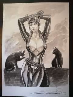 Giuseppe Candita | Catwoman - G. Candita - original artwork - Page volante | Catawiki