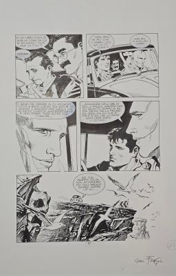 Tavola originale Giovanni Freghieri per Dylan Dog n. 109 “il Volo dello Struzzo” pag. 27 | Venere Comic Art
