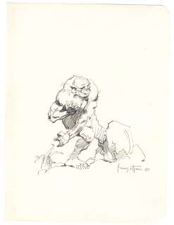 Frank Frazetta | Frazetta - Sketch | Russ Cochran