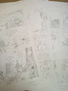 Stalner, Jean-Marc | Stalner, Jean-Marc - 5x Planche originale crayonnée - La Esmeralada T2 - Allegro Quasi Monstro - (2001) | Catawiki