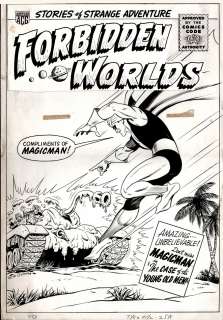 Kurt Schaffenberger - forbidden worlds #127 cover (large art) 1965