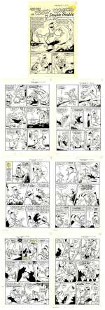 Dave Tendlar - Tendlar - Double Trouble, Two-Bit the Wacky Woodpecker,
 No. 2, 7 Page Story 1951 NO RESERVE!