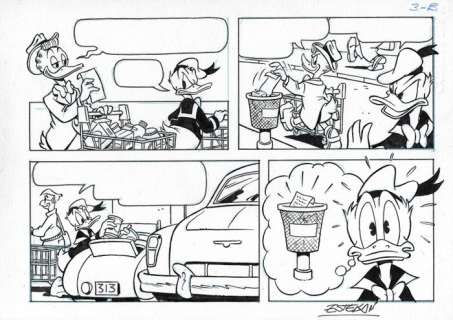 Esteban | Esteban - Original Comic Page - Donald Duck | Catawiki