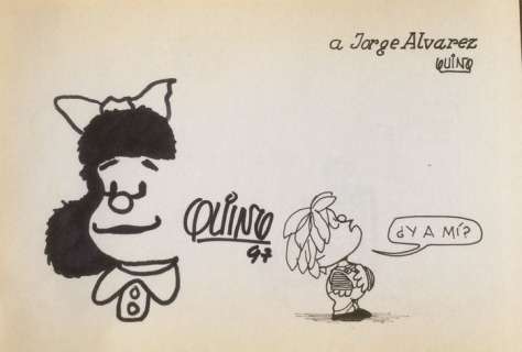 Quino - Quino - 2x Original drawing - Mafalda - (1997/1998)