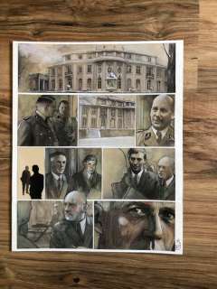 Le Hénanff, Fabrice | Le Hénanff, Fabrice - Planche originale couleur - Wannsee - (2017) | Catawiki