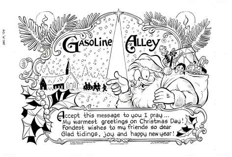 Jim Scancarelli | Scancarelli - Gasoline Alley Christmas Sunday 12/19/2004 NO RESERVE! | Russ Cochran