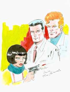 Attanasio Dino | Hommage à Bob Morane Aquarelle et encre de chine 29... | Vermot et Associés