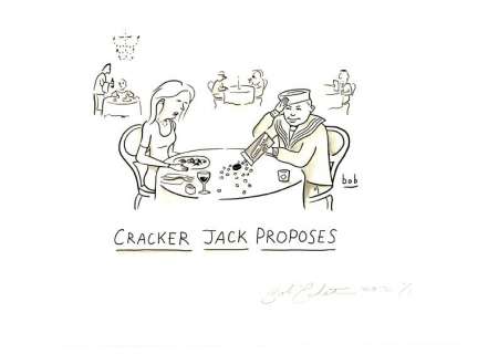 Bob Eckstein | Eckstein - "Cracker Jack Proposes", Funny Time | Russ Cochran