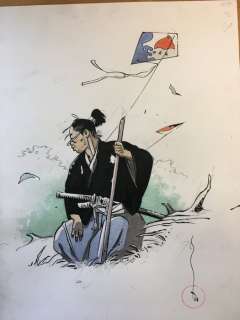 Michetz, Marc | Michetz, Marc - Dessin original couleur - Kogaratsu et les cerfs-volants - (2019) | Catawiki