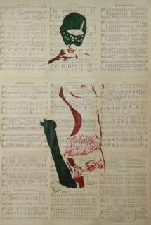 Lagatta Pasquale | Nudo - Lagatta Pasquale - dipinto su vecchi fogli - Exemplaire unique - (2019) | Catawiki