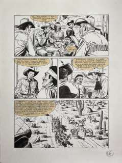 Roberto de Angelis | Tex gig. n. 18 - R. De Angelis - original page "Ombre nella notte" - Page volante - Exemplaire unique | Catawiki