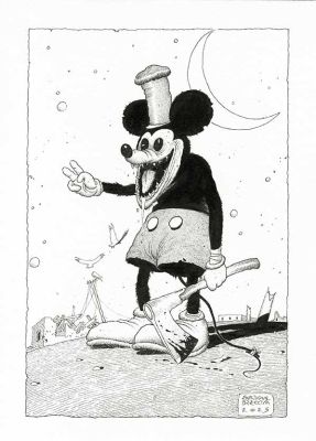 Enrique Breccia | “Mickey Mouse” – illustrazione | Cart Gallery