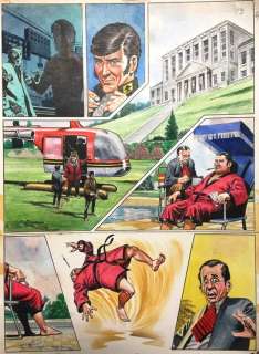 Lawrence, Don | Lawrence, Don - Originele pagina in kleur - Trigië - The fiendish experiment / De gestolen formule - (1972) | Catawiki