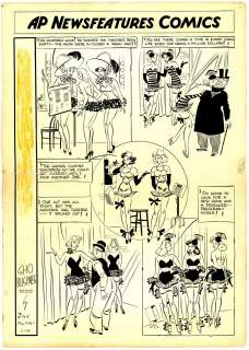 Jay Alan | Alan - MODEST MAIDENS, Original Sunday Page, 11/1419?? NO RESERVE | Russ Cochran