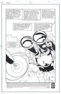 Craig Rousseau and Barbara Kaalberg - Impulse #39 - page 1, original comic art, title splash - EO - (1998)