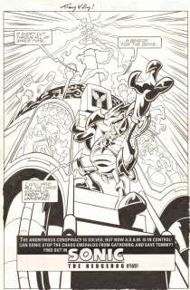 Tracy Yardley! - sonic the hedgehog #168 p. 14 - villain splash - 2007