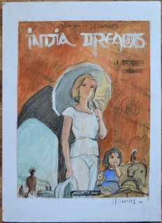 Charles, Jean-François | Charles, Jean-François - Crayonné original couleur - Indian Dreams T1 - Les Chemins de Brume | Catawiki