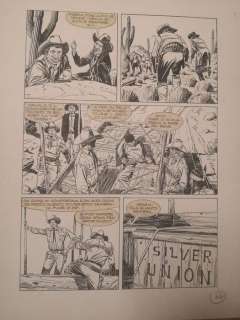 Roberto de Angelis | Tex spec. n. 18 - R. De Angelis - tavola originale "Ombre nella Notte" - Page volante - Exemplaire unique | Catawiki