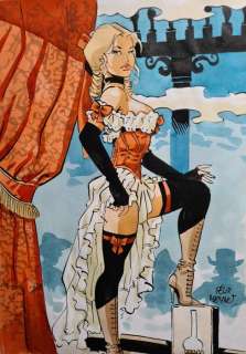 Meynet, Felix | Meynet, Felix - Dessin original couleur - Sauvage - Esmeralda | Catawiki