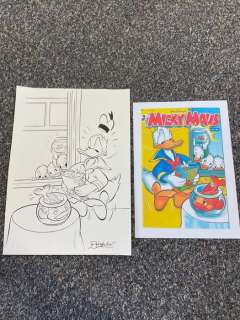Ray Nicholson | Ray Nicholson - Original Ink drawing - Cover - Micky Maus Magazine #3 - Donald Duck - (2005) | Catawiki