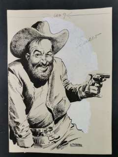 Sergio Tarquinio | Il Vecchietto del West - 1x Illustrazione originale - Page volante - EO | Catawiki