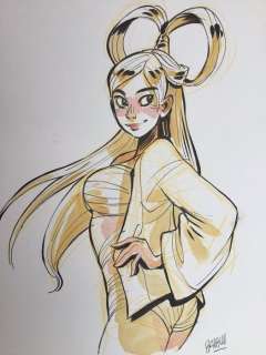 Barbucci, Alessandro | Barbucci, Alessandro - Dessin original - EkhÃ¶ monde miroir | Catawiki