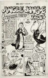 148: Carlson Jingle Jangle #25 6pp original comic art | Russ Cochran