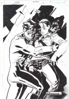 Jesse Delperdang, Rick Leonardi - Nightwing #81 P.22 - Nightwing And Babe End Page Splash - 2003