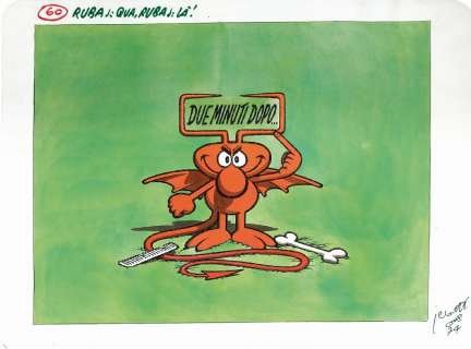 Benito Jacovitti Pop Corn: Rubaj: Qua, Rubaj: LÃ  | Little Nemo