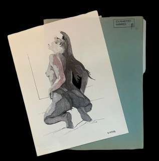 Eugène Eechaut 1928-2019 | Eugène Eechaut - 40x - Dessin originaux nu, silhouettes ombragées, sublime travail Ã  l’encre de Chine - (1970/1980) | Catawiki