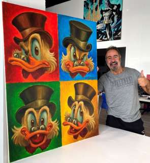 Vizcarra, Joan | Uncle $crooge Pop Art - Large Painting - Size: 116 x 2 x 90 cm - Joan Vizcarra - Acrylic Art | Catawiki