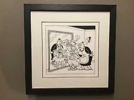 Willy Linthout | Urbanus - Originele tekening - Uitgewerkte gelegenheids-tekening Urbanus - (1995) | Catawiki