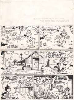 Motti (Michel) | Pif et Hercule, planche n°1 Ã  l’encre de Chi… | Millon