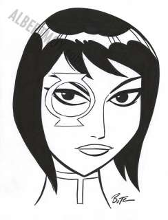 Bruce Timm - head shots page jessica cruz green lantern