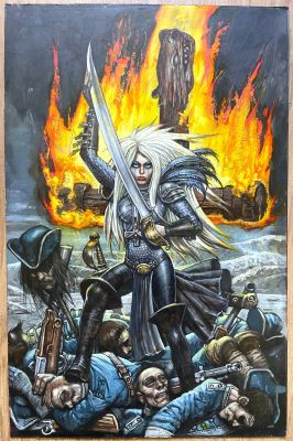 Simon Bisley | Painting Jeanne d’Arc | Thornbush Art