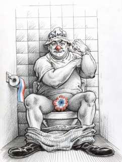 Solé, Jean | Solé, Jean - Dessin original - Coluche Président - (2016) | Catawiki