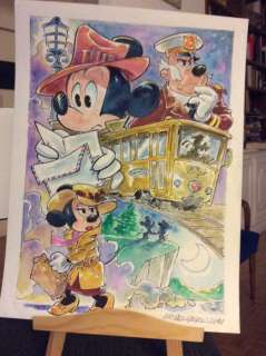 Alessandro Gottardo | Mickey Mouse - â€œFarewell my lovelyâ€ - Page volante - Exemplaire unique - (2021/2021) | Catawiki