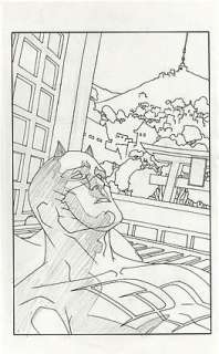 Rob Haynes - DAREDEVIL: NINJA (2000-01) #1 Splash Page